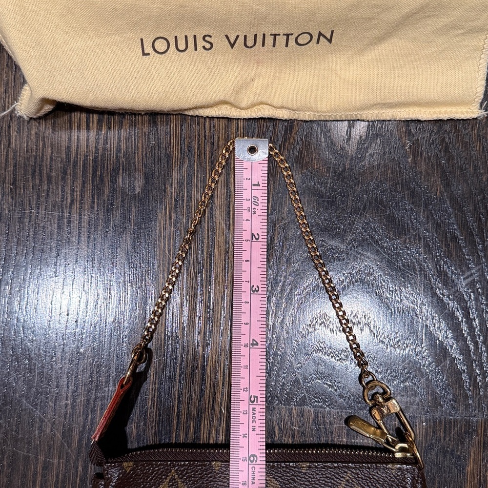 Louis Vuitton Brown and Gold Monogram Pouch - Picture 16 of 16